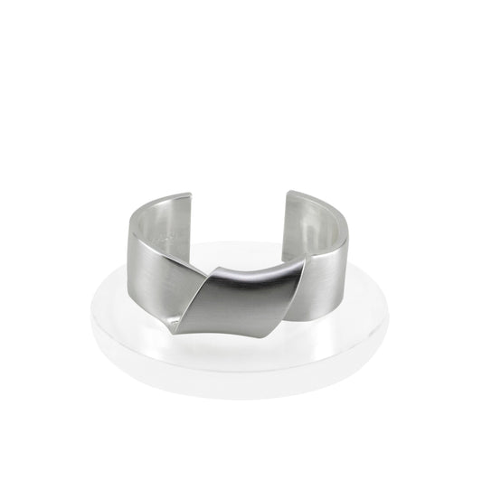Sayulita Twist Cuff Bracelet - Large Silver