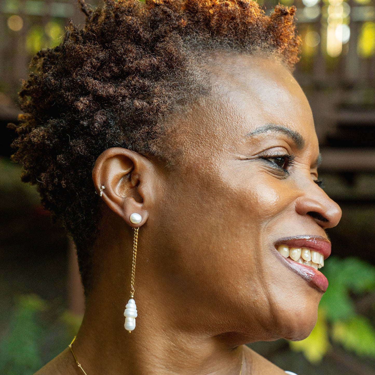 Elia Pearl Earrings (2 in 1)