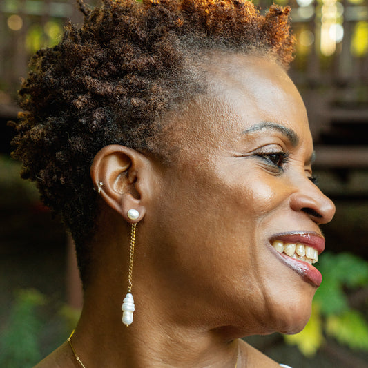 Elia Pearl Earrings (2 in 1)