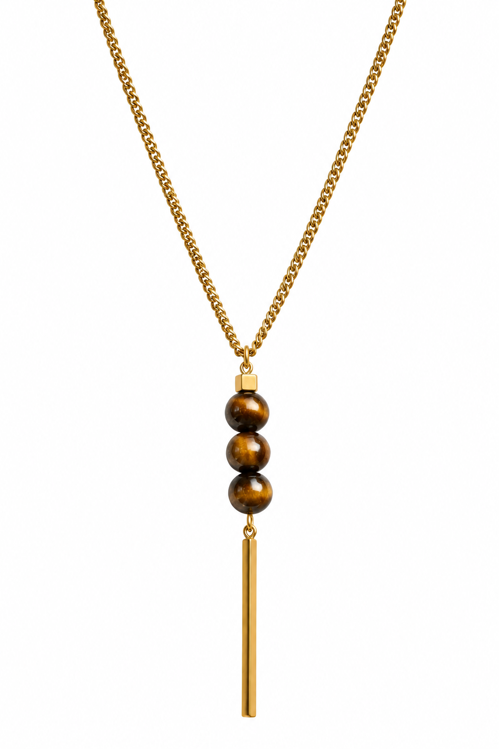 Kira Circle Bright Necklace - Tiger's Eye