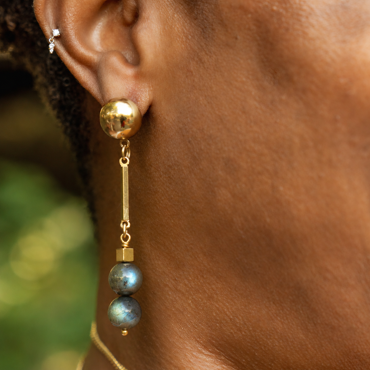 Kira XL Earrings - Labradorite