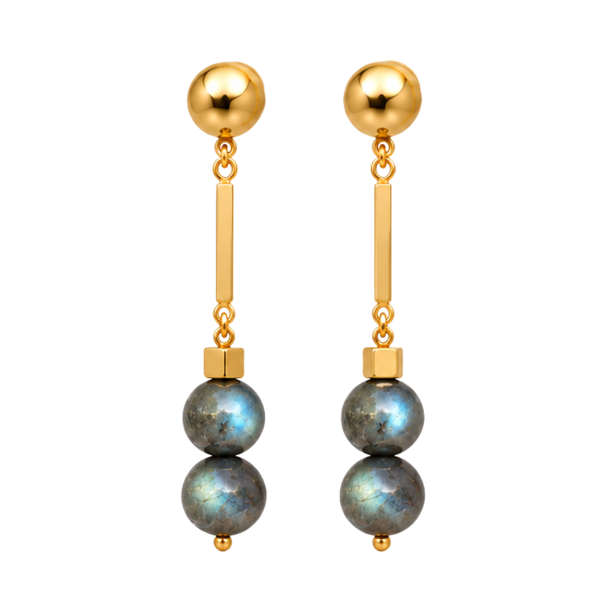 Kira XL Earrings - Labradorite