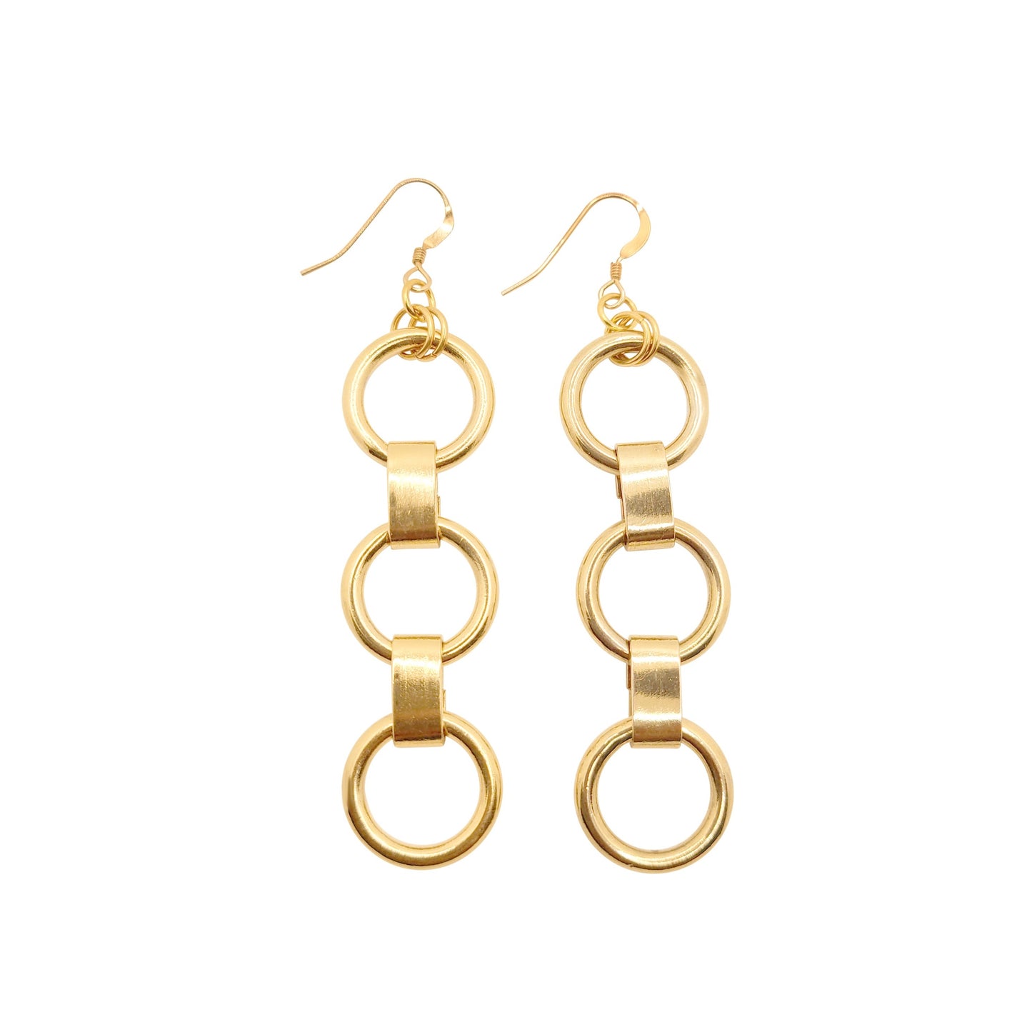 *Elle Magazine Pick | Zephyr Chain Earrings- Gold