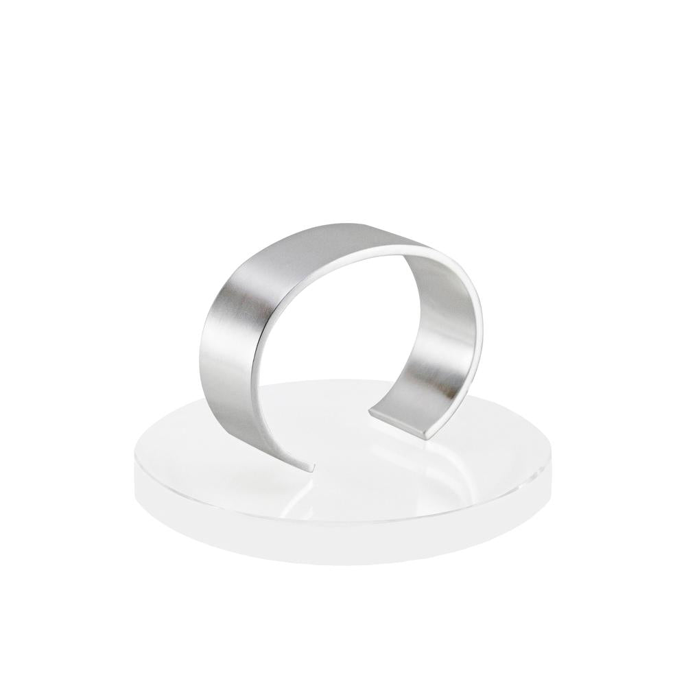 Kona Flat Cuff Bracelet - Small Silver
