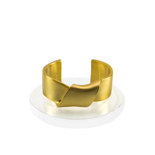 Sayulita Twist Cuff Bracelet - Small Gold